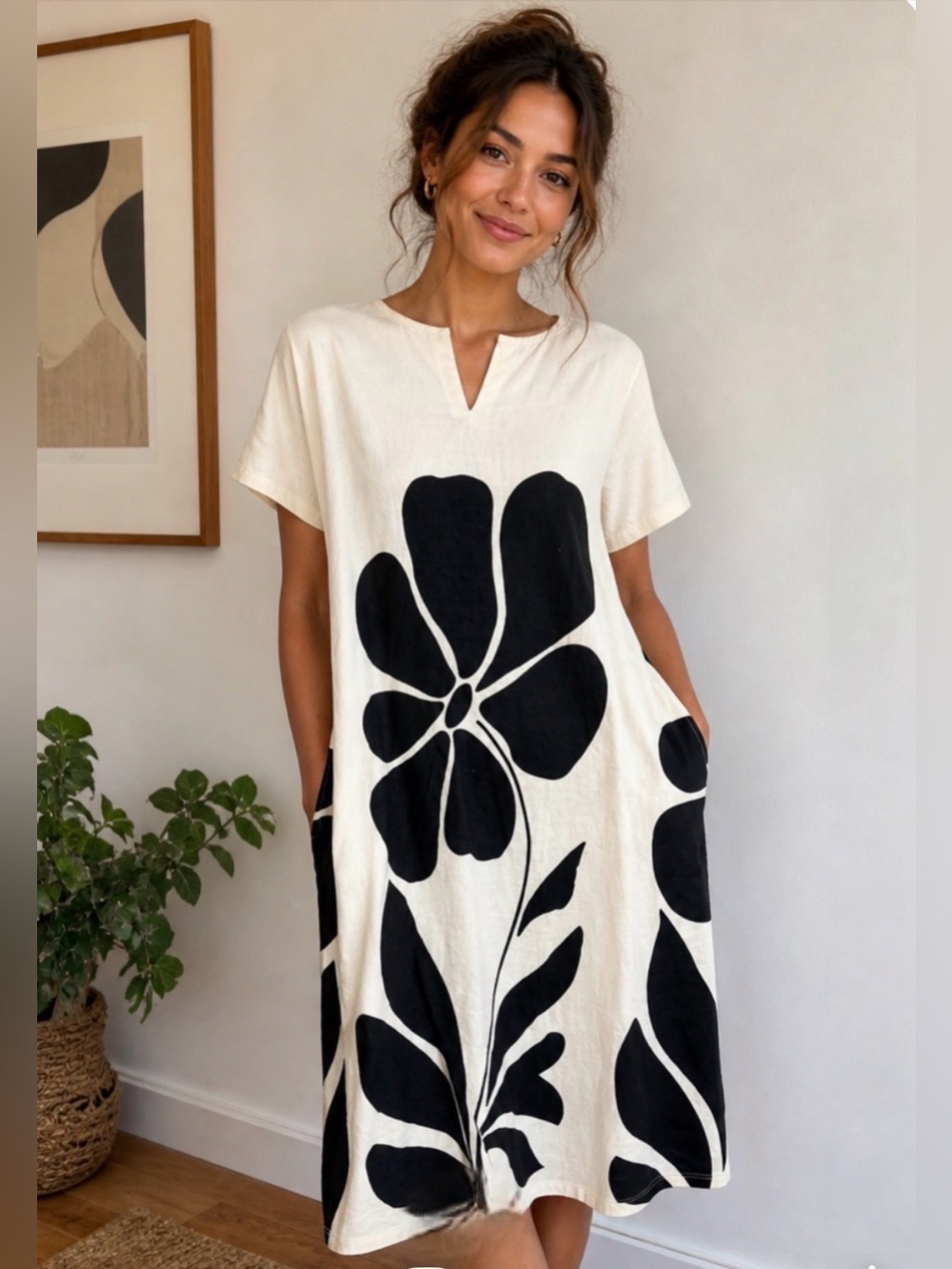Terzo Millennio linen blend dress